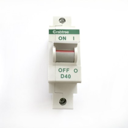 Crabtree Polestar 60D/40 D40 40A 40 Amp MCB Circuit Breaker Type D